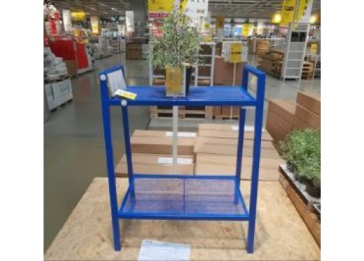 Kệ để đồ 2 tầng LERBERG IKEA - màu xanh